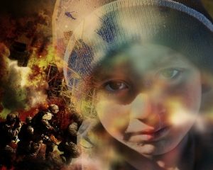 Flüchtlingskind mit traurigem Blick: Mitleid oder Empathie?